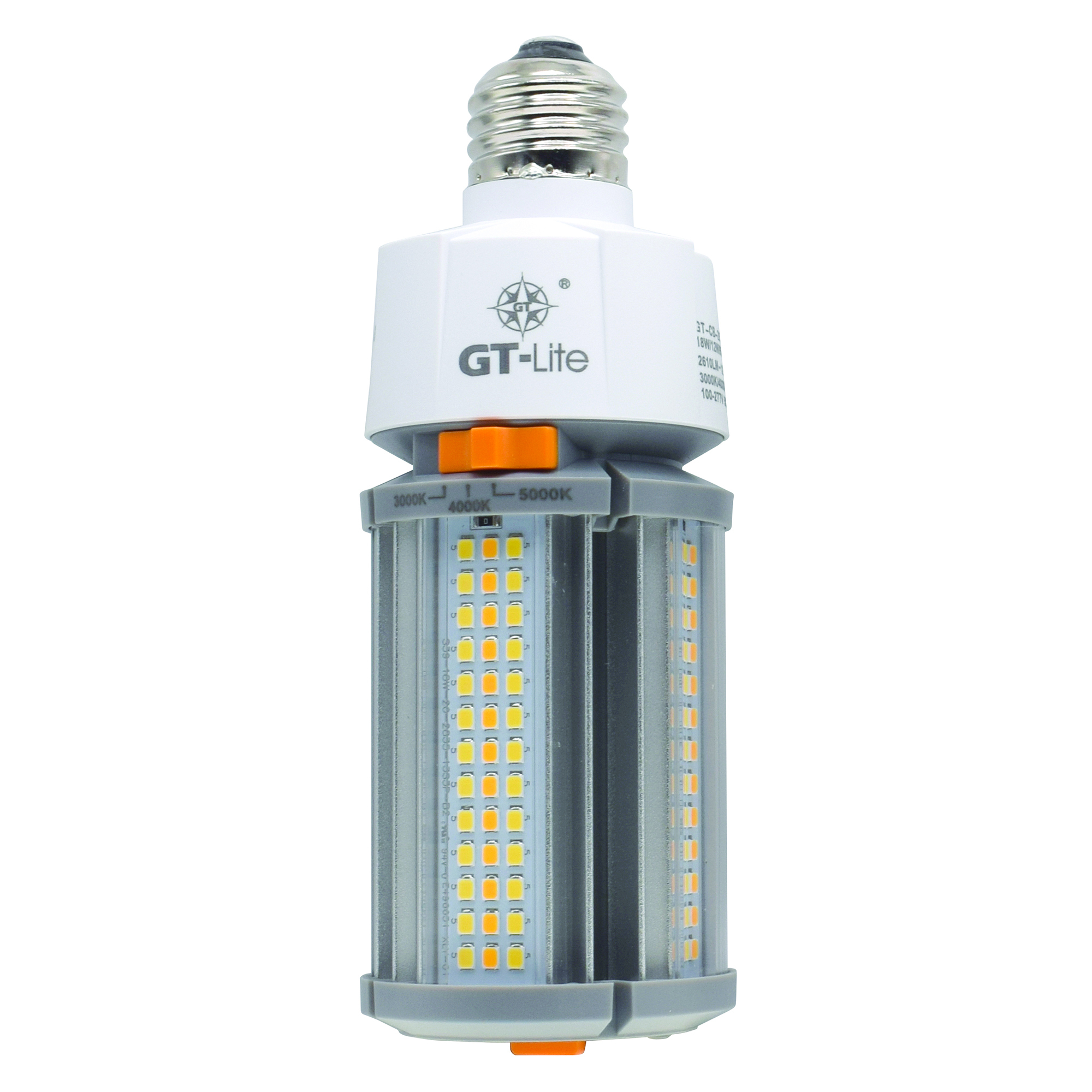 GT Lite Pro Series Lumen Tough LED Bulb — 2600 Lumens, 18 Watts, E26 Base, 3000/4000/5000K, Enclosed Fixture Rated, Model# GT-CB-26CCTP